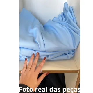 Promoção! Calça Executivo Azul Serenity em Microfibra Premium - 54