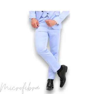 Promoção! Calça Executivo Azul Serenity em Microfibra Premium - 54