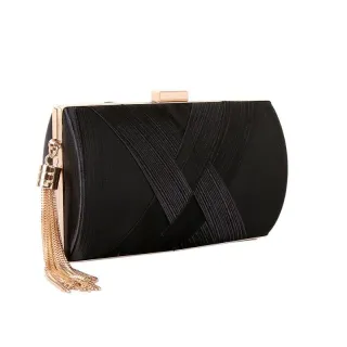 Clutch feminina para festa com alça de corrente SK-6005 - Prata