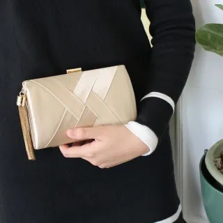 Clutch feminina para festa com alça de corrente SK-6005 - Prata