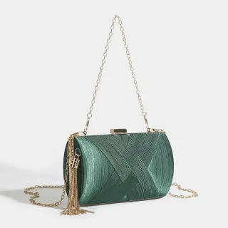 Clutch feminina para festa com alça de corrente SK-6005 - Prata