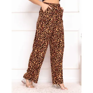 Estampa oncinha pantalona feminina: calça com estilo e elegância - onça pequena