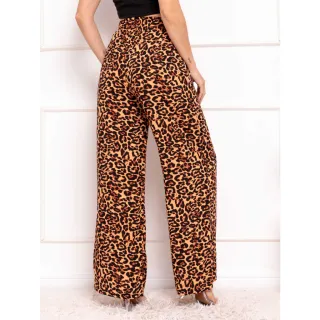 Estampa oncinha pantalona feminina: calça com estilo e elegância - onça pequena