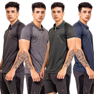 Camiseta Dry Fit Masculina para Academia - Cores Variadas - Azul Marinho