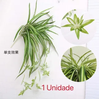 Pendure na parede a planta artificial de simulação de flor verde realista - Braqueteplant--4002-9C - Verde