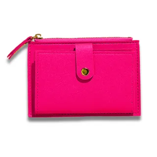 Porta-Cartões/Bolsa De Mão com Franjas - Carteira Feminina - Lilás 2