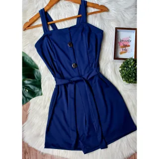 Plus Size feminino Macaquinho LINDO! HIPER MACIO (34 a 56!) - preto estampado