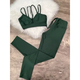 Top 4 Alças + Calça Legging Fitness - Conjunto - 5