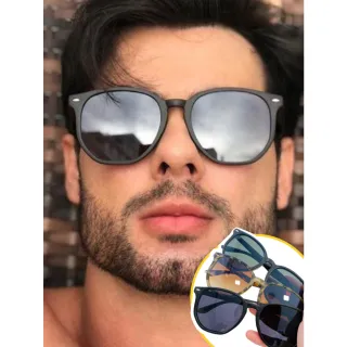 Clássico Óculos de Sol Retangular Masculino Feminino