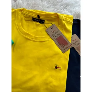 Camiseta bordadinho peruana em elastano - Branco