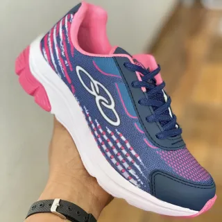 REF 890 Tênis Feminino - Compre online na Raryel - grafite/pink