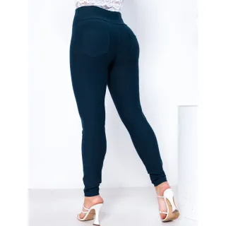 Legging Jeans Feminina Cos Alto Skinny com lycra - CINZA COR