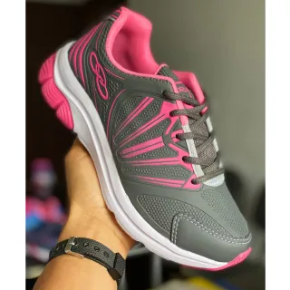 REF 910 Tênis Feminino - Compre online na Raryel - grafite/pink