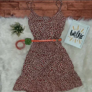 Viscose Soltinho Vestido Curto Feminino GG - ONCINHA