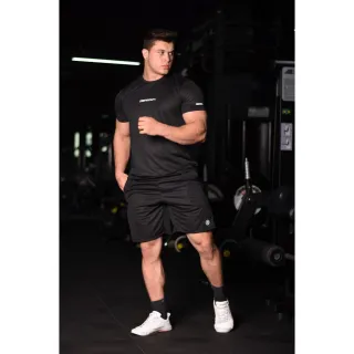 Camiseta Dry Fit Masculino - Esportes Academia Cross Refletivo - chumbo  raglan