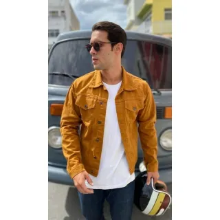 Pronta entrega: Jaqueta jeans masculina de alta qualidade
