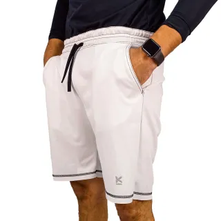 Bermuda Treino Masculina Diagonal Moletom Academia - K STORE - Cinza