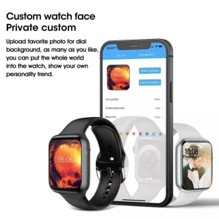 Relógio Inteligente X8 Iwo 13 - Bluetooth, Monitor de Chamada, Cronômetro, Cartão - Rosa