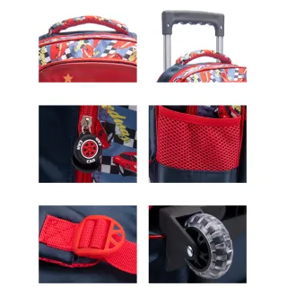 Mochila Escolar Infantil de Rodinhas Menino - Resistente e Impermeável - Dois padrões aleatórios