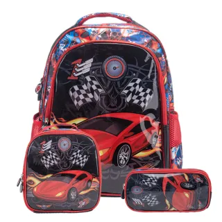 Mochila Escolar Infantil de Rodinhas Menino - Resistente e Impermeável - Dois padrões aleatórios