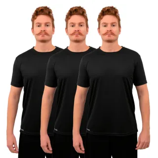 Envio Imediato! Kit Camiseta Masculina Dry Leve para Treino e Corrida - P M G GG XG - 3 azul