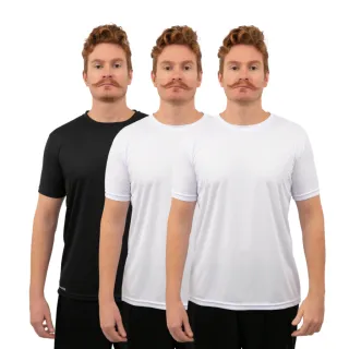 Envio Imediato! Kit Camiseta Masculina Dry Leve para Treino e Corrida - P M G GG XG - 3 azul