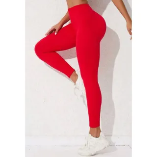 Pronta Entrega Calça Legging Vermelha Suplex Levanta Bumbum Caimento Perfeito