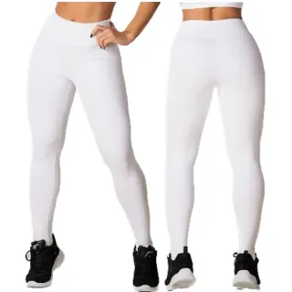 Pronta Entrega Calça Legging Vermelha Suplex Levanta Bumbum Caimento Perfeito - Azul Royal