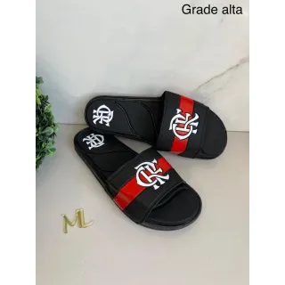 Pronta Entrega Chinelo Slide Flamengo Comfort Masculino Unisex - Preto