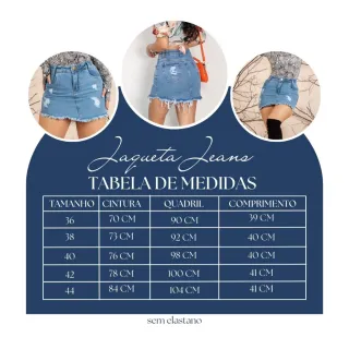 Moda feminina: Saia jeans mini curta desfiada com bolso - Lançamento 2022 - SA105