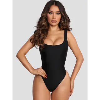Moda Praia Feminino Suplex Liso Tamanhos P,M,G,GG - Maio Body - MAIO PRETO