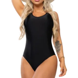 Moda Praia Feminino Suplex Liso Tamanhos P,M,G,GG - Maio Body - MAIO PRETO