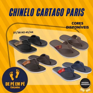 Chinelo Cartago Paris masculino original - Conforto e qualidade Grendene