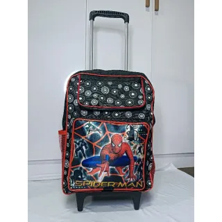 Mochila Rodinha Patrulha Canina Homem Aranha Sonic Hulk Minnie Mario Bros Roblox Naruto Infanfil Menino Menina - Batman Rodinhas