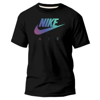Camiseta Air NK Nikke Masculina/Unisex Preto - Estampa Variada - Preto laranja