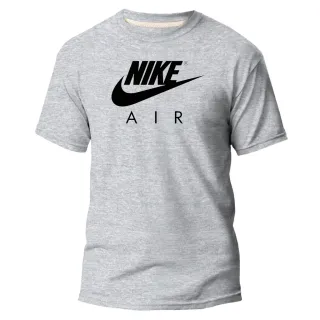 Estampa Nikke AIR NK Camiseta Cinza Masculina e Feminina Preto Azul Degrade