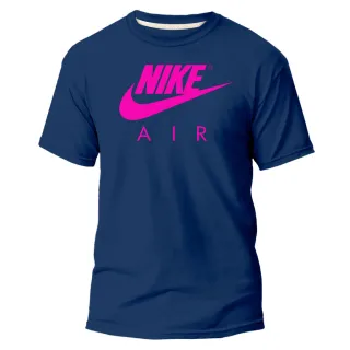 Camiseta Estampa Rosa Nikke NK Varias Cores Masculina e Feminina - Azul rosa