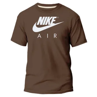 Estampa Varias Cores Camiseta Masculina e Feminina Nikke NK Marron - Marron Air Preto