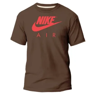 Estampa Varias Cores Camiseta Masculina e Feminina Nikke NK Marron - Marron Air Preto