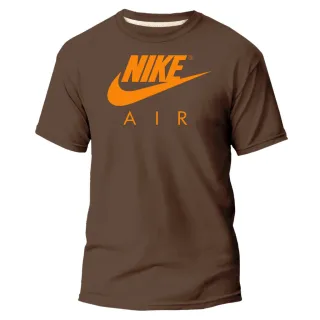 Estampa Varias Cores Camiseta Masculina e Feminina Nikke NK Marron - Marron Air Preto