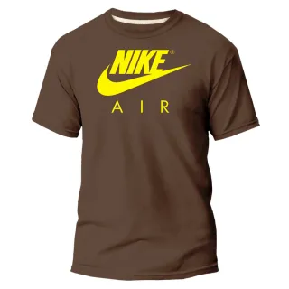 Estampa Varias Cores Camiseta Masculina e Feminina Nikke NK Marron - Marron Air Preto