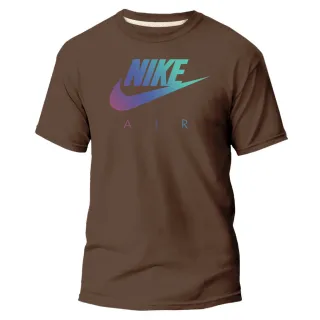 Estampa Varias Cores Camiseta Masculina e Feminina Nikke NK Marron - Marron Air Preto