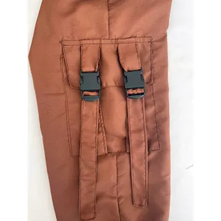 Calça Jogger Cargo Feminina com Correntes - Estilo Gringa Street - Único- 36 ao 42