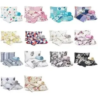 Estampado lençol casal 3 peças - Único