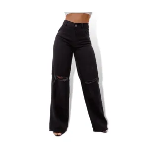 Promoção Calça Jeans Wide Leg Feminina 36-44 - Skinny Lisa