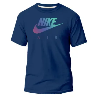 Estampa Azul Camiseta Masculina e Feminina Air Nikke NK - Várias Cores - Azul Air Laranja