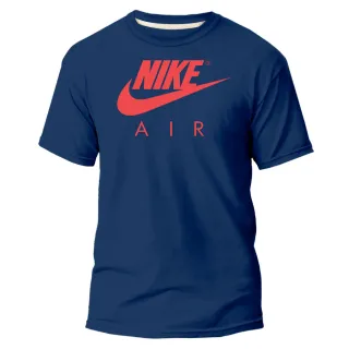 Estampa Azul Camiseta Masculina e Feminina Air Nikke NK - Várias Cores - Azul Air Laranja