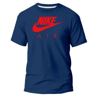 Estampa Azul Camiseta Masculina e Feminina Air Nikke NK - Várias Cores - Azul Air Laranja