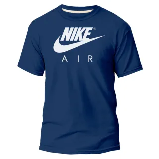 Estampa Azul Camiseta Masculina e Feminina Air Nikke NK - Várias Cores - Azul Air Laranja