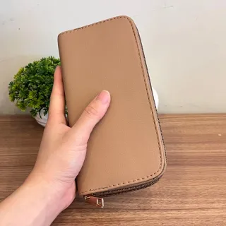 Bolsa de Mão e Carteira Feminina Long com 2 Zíper - Preta